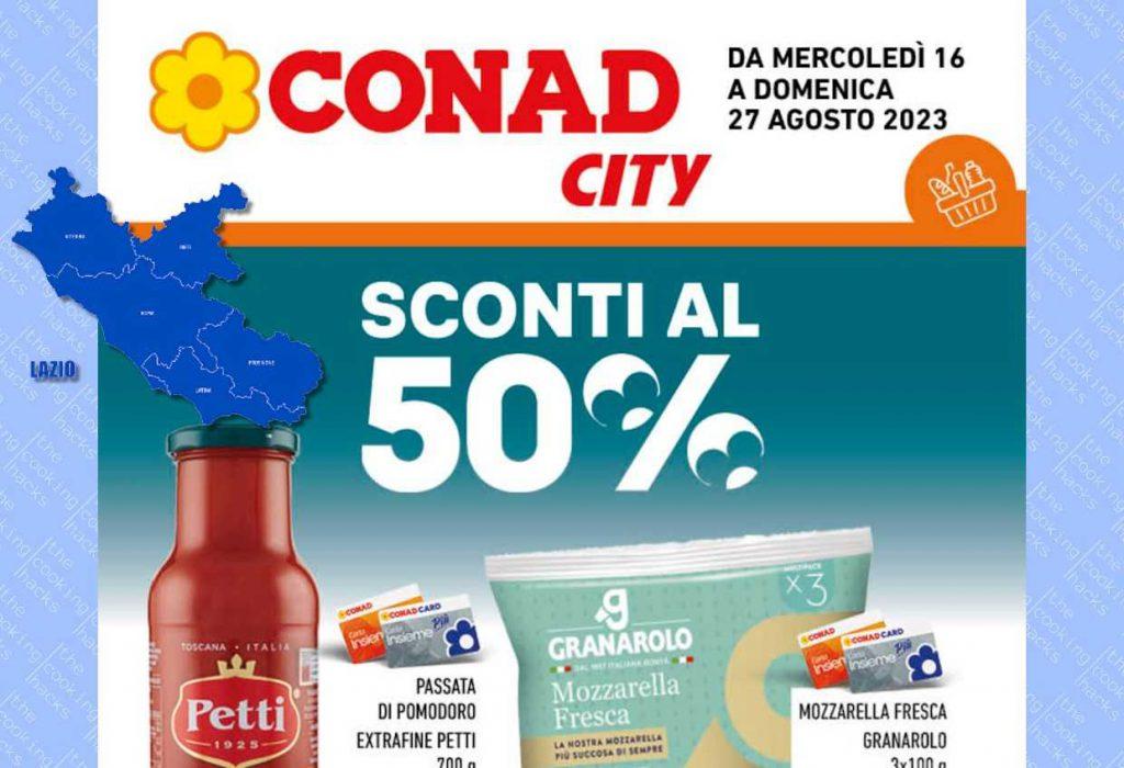 Volantino Conad City Lazio dal 16 al 27 agosto 2023