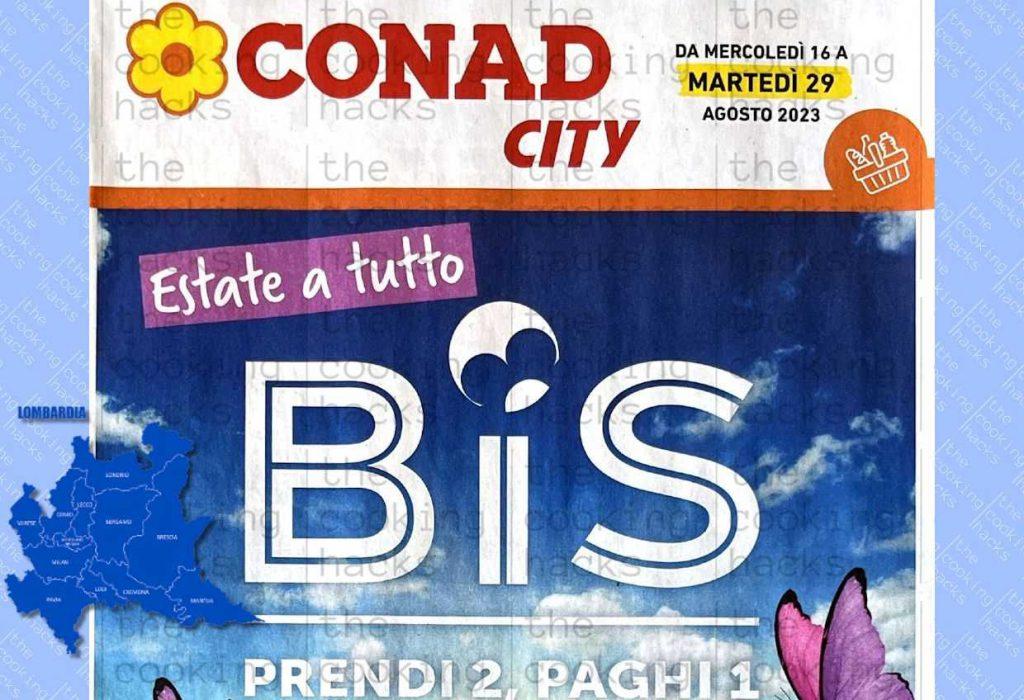 Volantino Conad City Lombardia dal 16 al 29 agosto 2023