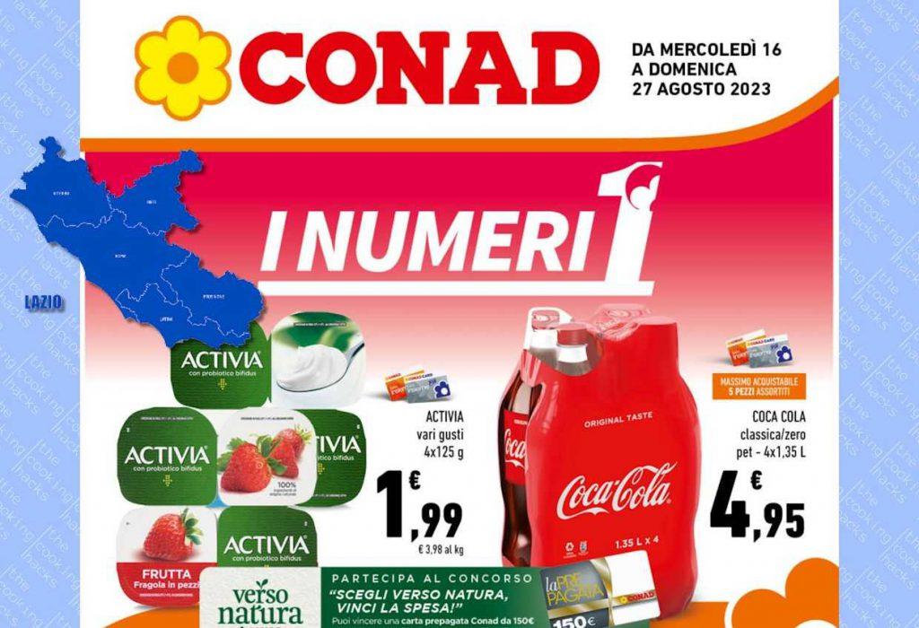 Volantino Conad Lazio dal 16 al 27 agosto 2023