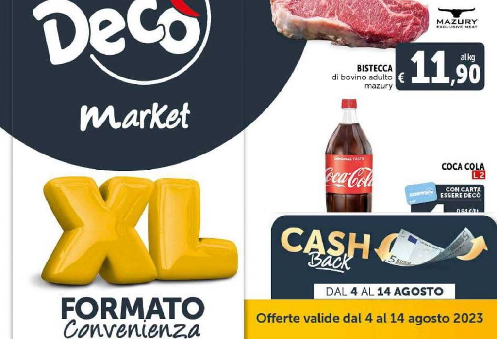 Volantino Decò Market dal 4 al 14 agosto 2023