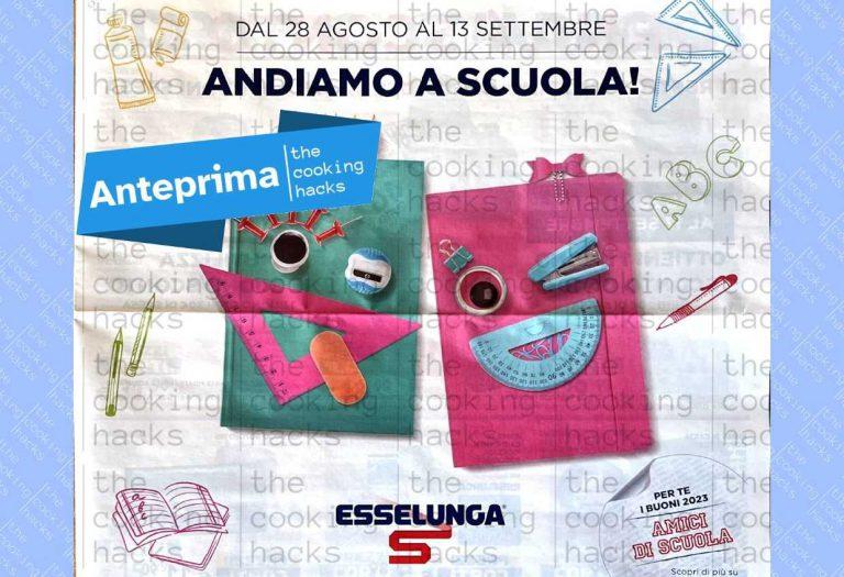 Volantino Esselunga Scuola dal 28 agosto al 13 settembre 2023