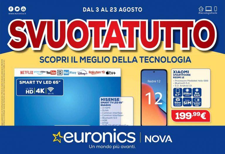Volantino Euronics dal 3 al 23 agosto 2023