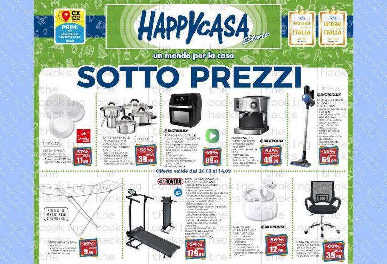 Volantino Happy Casa dal 26 agosto al 14 settembre 2023