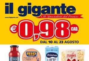 Volantino Il Gigante dal 10 al 23 agosto 2023