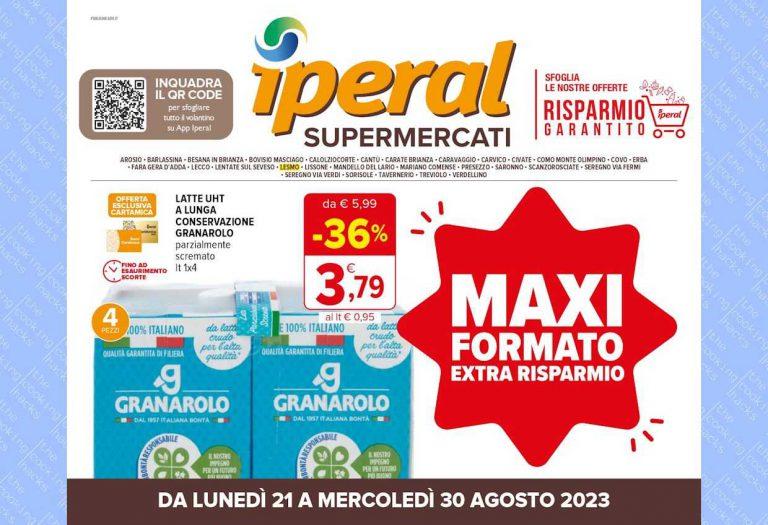 Volantino Iperal dal 21 al 30 agosto 2023