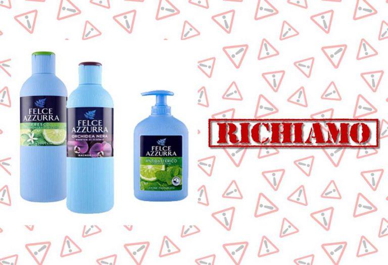 Richiamati saponi e bagnodoccia Felce Azzurra per non conformità microbiologica