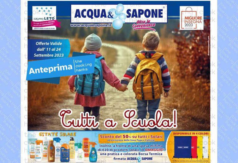 Volantino Acqua e Sapone Sicilia dal 11 al 24 settembre 2023