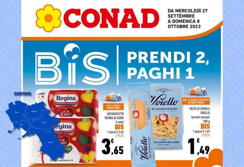 Volantino Conad Campania dal 27 settembre a 8 ottobre 2023