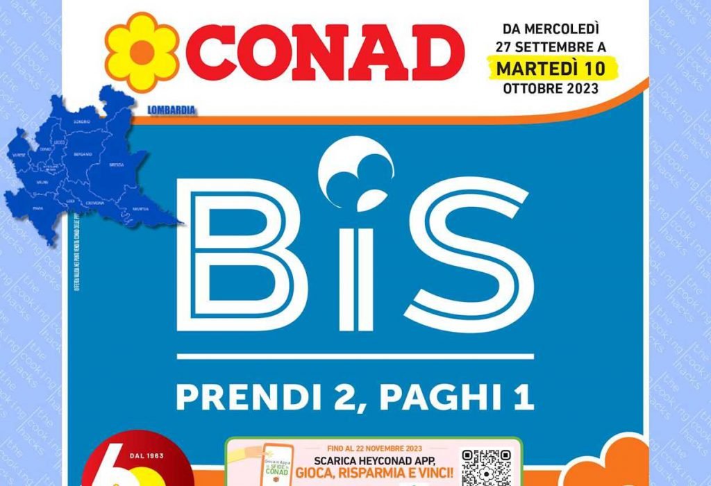 Volantino Conad Lombardia dal 27 settembre al 10 ottobre 2023