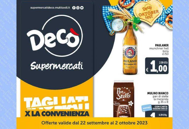 Volantino Decò Supermercati dal 22 settembre al 2 ottobre 2023