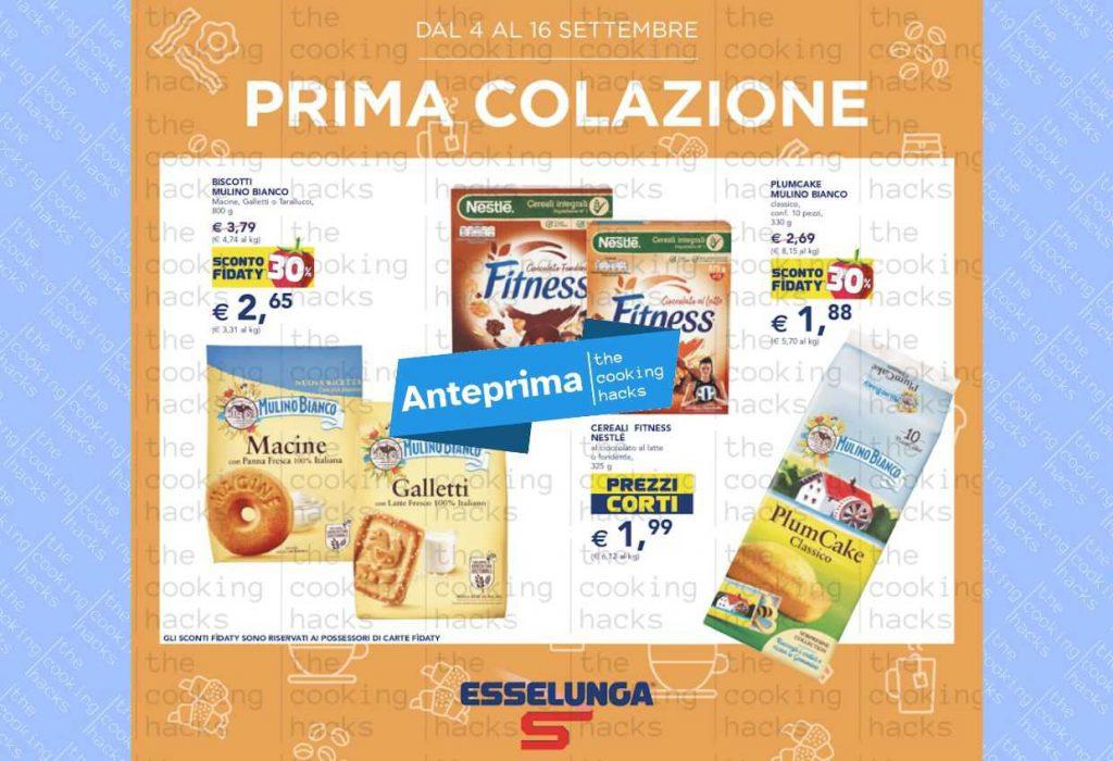 Volantino Esselunga Prima Colazione dal 4 al 16 settembre 2023