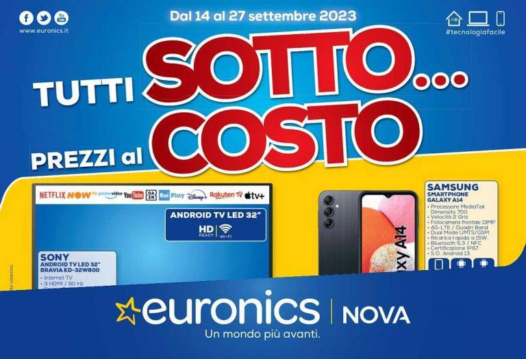 Volantino Euronics dal 14 al 27 settembre 2023
