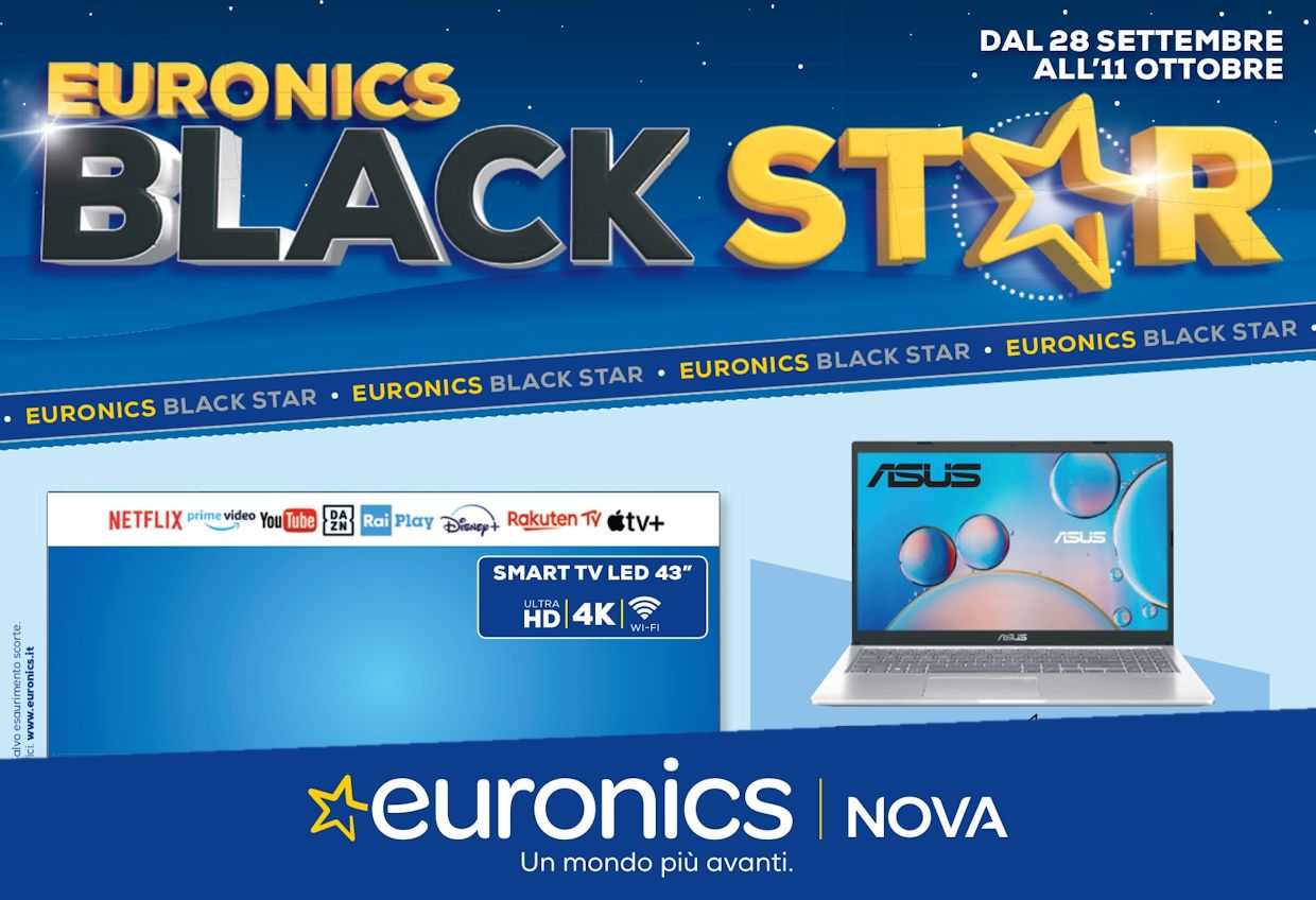 Volantino Euronics dal 28 settembre al 11 ottobre 2023