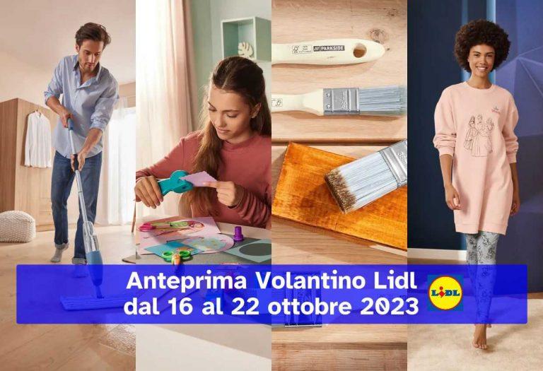 Anteprima del volantino Lidl dal 16 al 22 ottobre 2023
