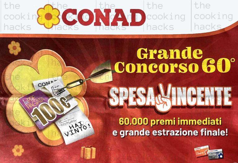 Concorso Conad Spesa Vincente 2023, come vincere i premi per i 60 anni di Conad Centro Nord