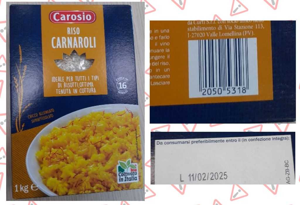 Lidl richiama riso Carnaroli per cadmio