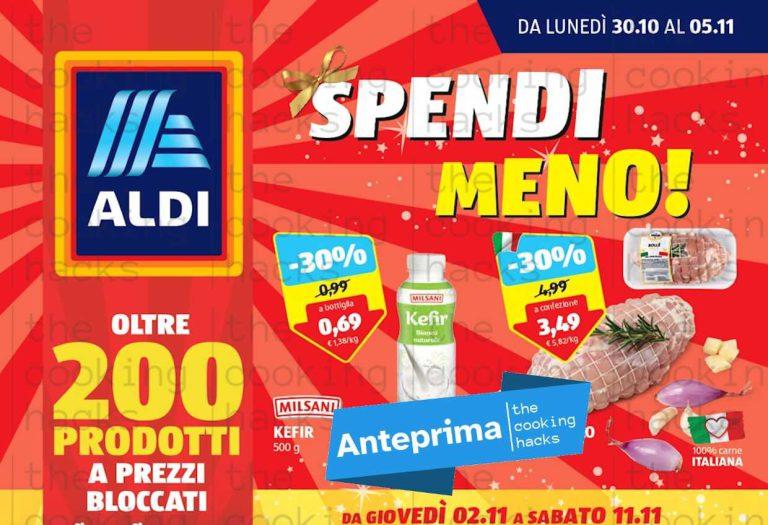 Anteprima Volantino Aldi dal 30 ottobre al 5 novembre 2023
