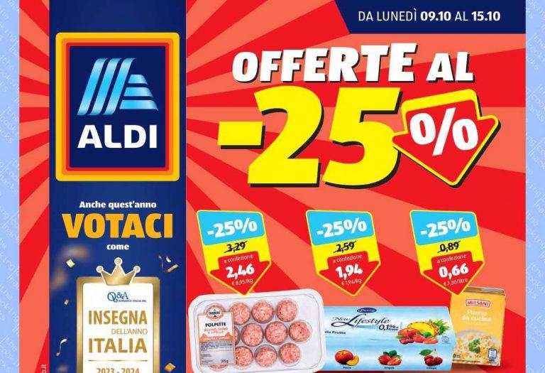 Volantino Aldi dal 9 al 15 ottobre 2023