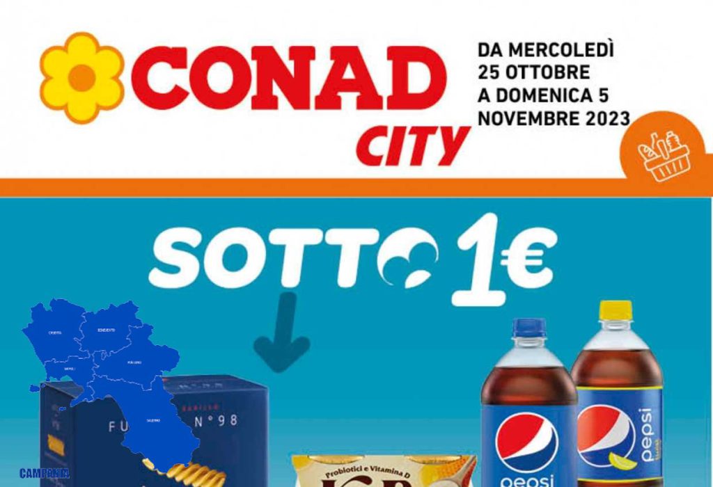 Volantino Conad City Campania dal 25 ottobre al 5 novembre 2023