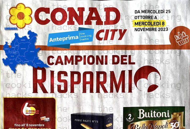 Volantino Conad City Lombardia dal 25 ottobre al 8 novembre 2023