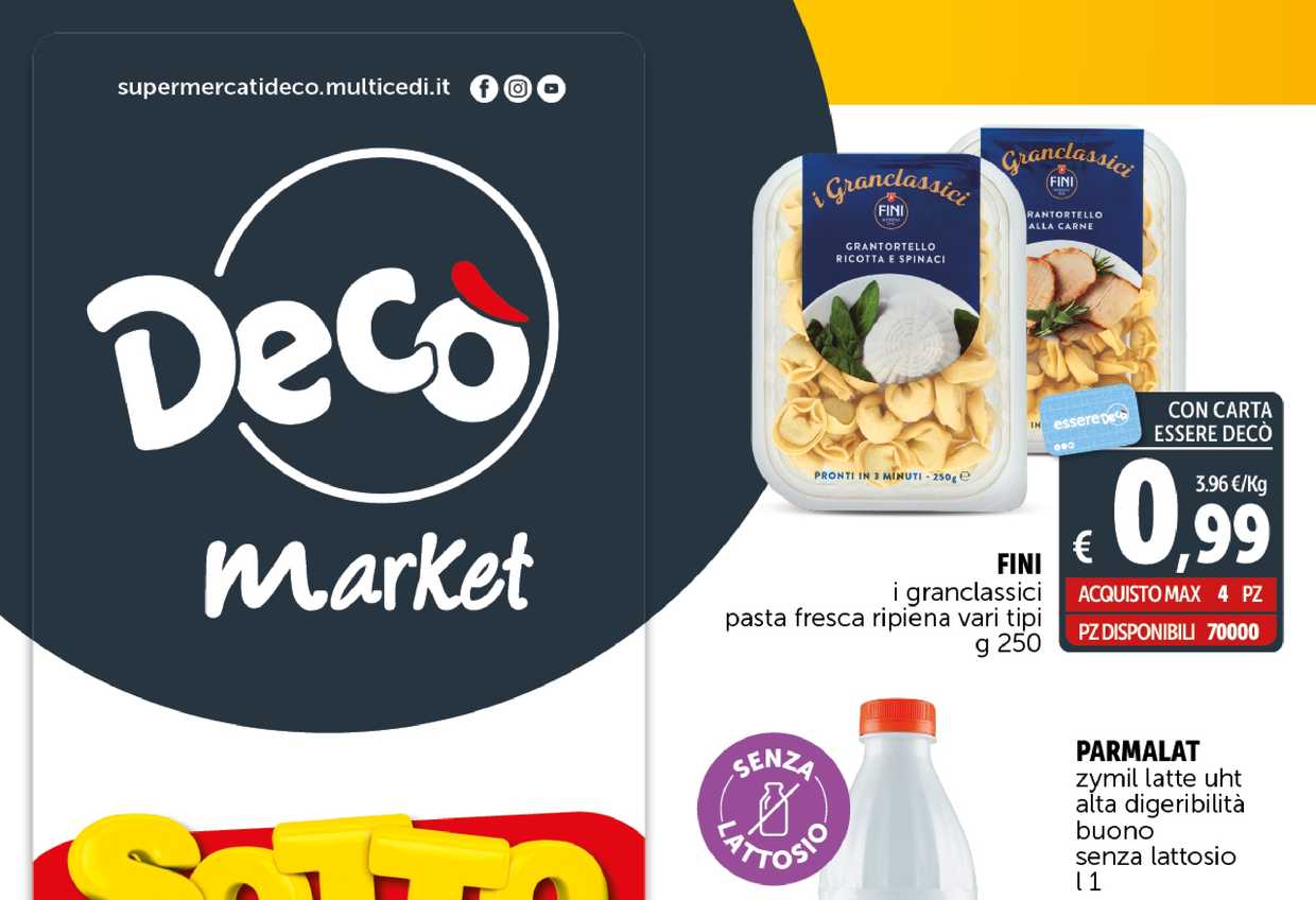 Volantino Decò Market dal 17 al 26 ottobre 2023