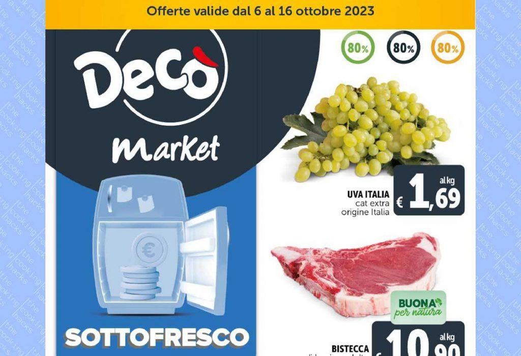 Volantino Decò Market dal 6 al 16 ottobre 2023