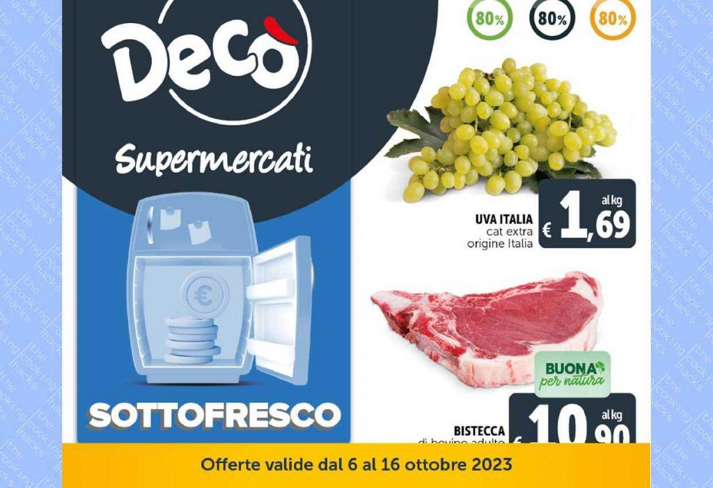 Volantino Decò Supermercati dal 6 al 16 ottobre 2023