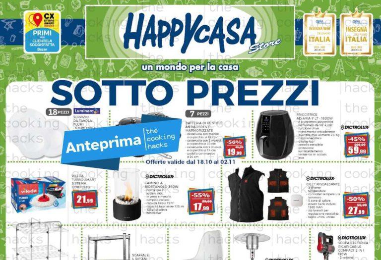 Volantino Happy Casa dal 18 ottobre al 2 novembre 2023
