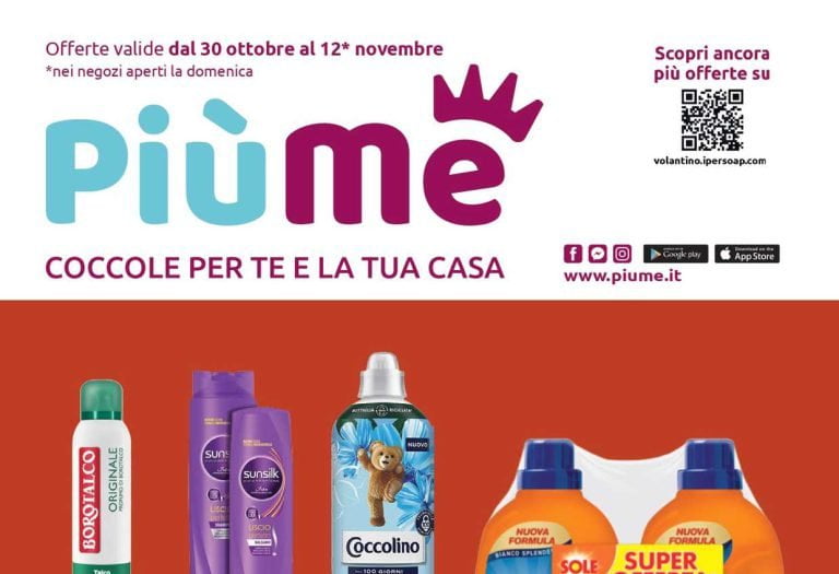 Anteprima volantino Ipersoap Più Me dal 30 ottobre al 12 novembre 2023