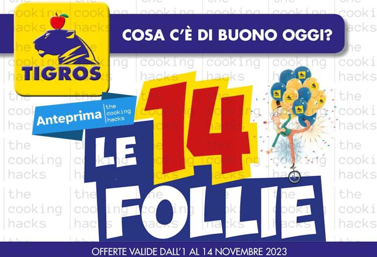 Anteprima volantino Tigros dal 1 al 14 novembre 2023