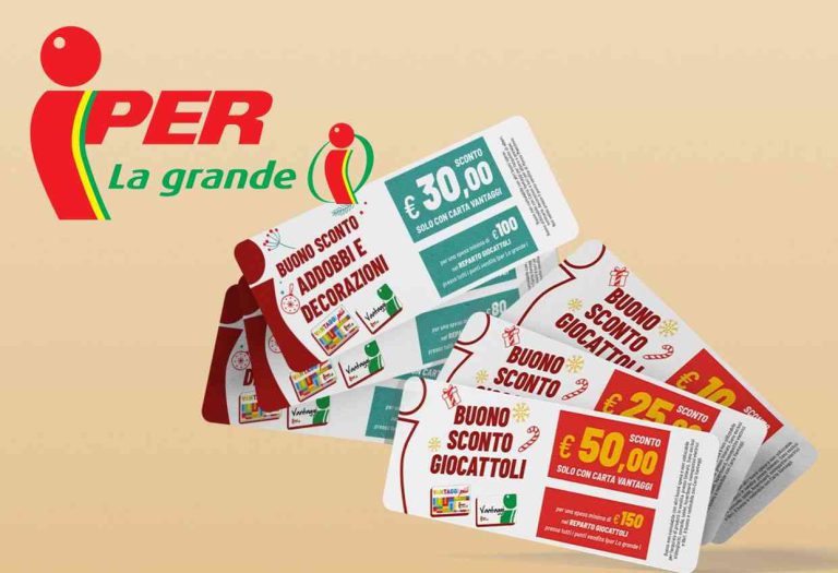 Iper Buoni Sconto Giocattoli e Addobbi Natale 2023, ecco i buoni per risparmiare