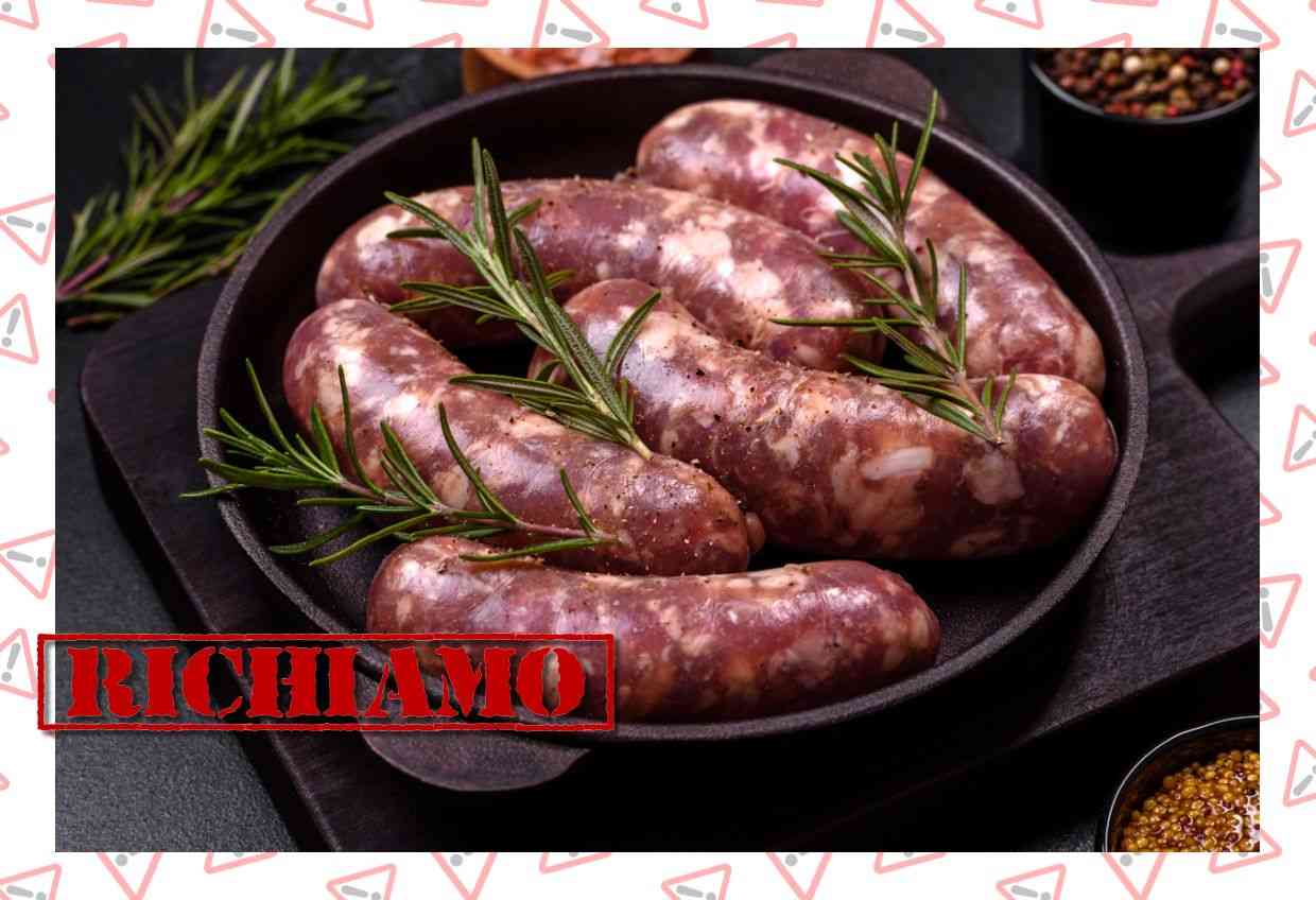 Richiamo di alcuni lotti di salsiccia fresca a Marchio Salumeria dell’Abbazia per rischio chimico