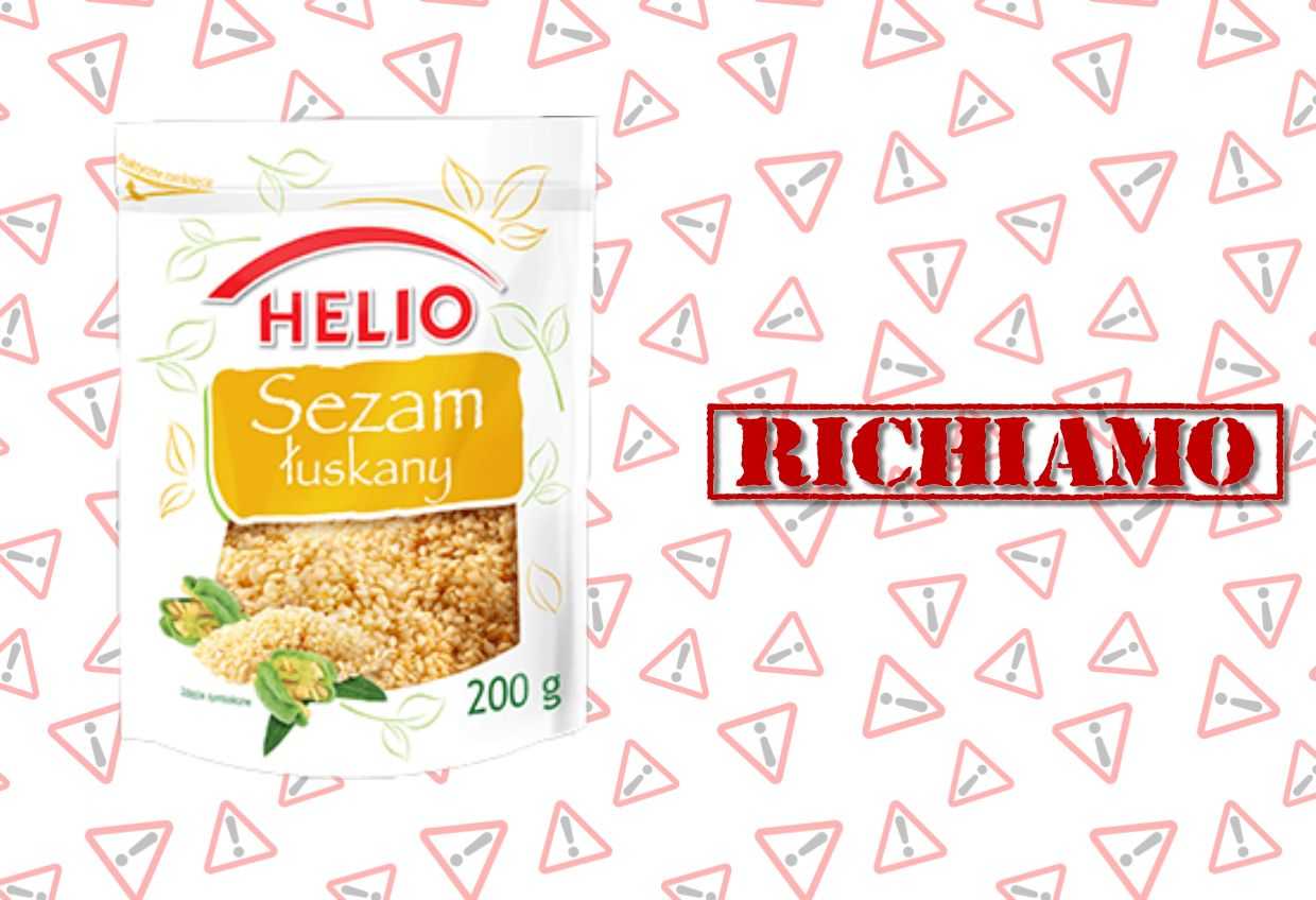 Richiamo di semi di sesamo sgusciati per presenza di Salmonella