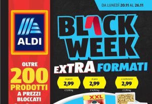 Anteprima del volantino Aldi dal 20 al 26 novembre 2023: Black Week Extra Formati