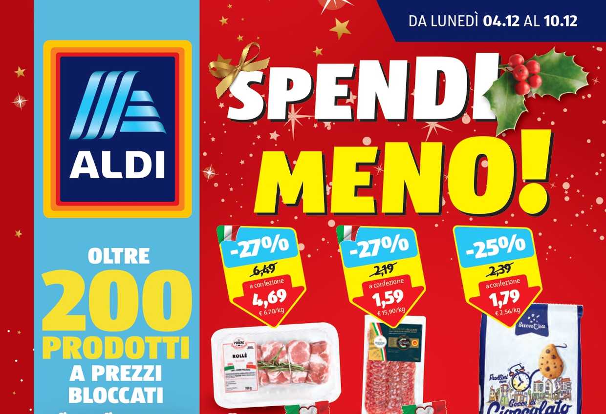 Volantino Aldi Dal Al Dicembre Offerte Della Prossima Settimana In Anteprima Spendi