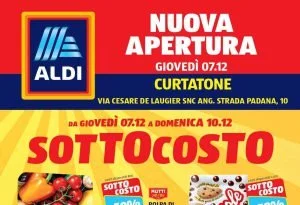 Anteprima del volantino Aldi Nuova Apertura Curtatone dal 7 al 10 dicembre 2023: Sottocosto