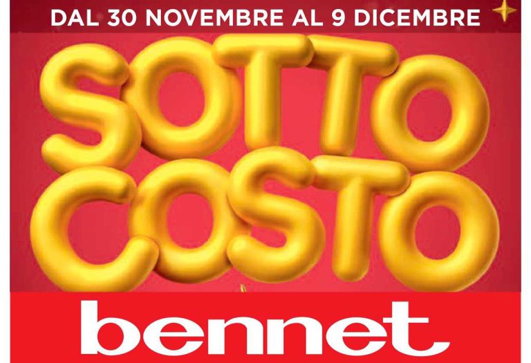 Volantino Bennet dal 30 novembre al 13 dicembre 2023: Sottocosto