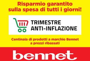 Volantino Bennet Trimestre Anti Inflazione fino al 31 dicembre 2023