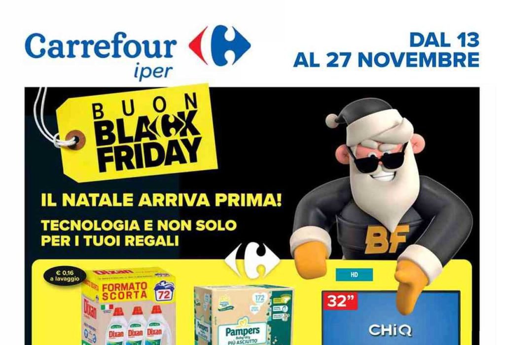Anteprima del volantino Carrefour Iper dal 13 al 27 novembre 2023: Buon Black Friday