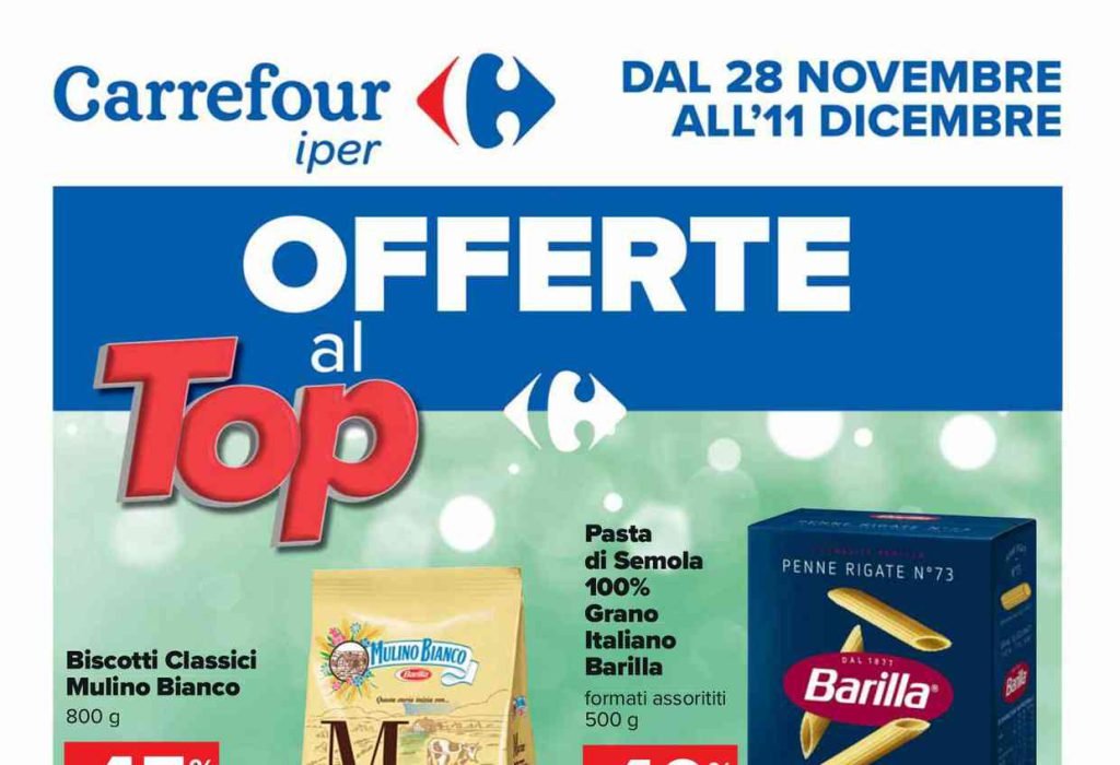Volantino Carrefour Iper dal 28 novembre al 11 dicembre 2023: Offerte al Top!