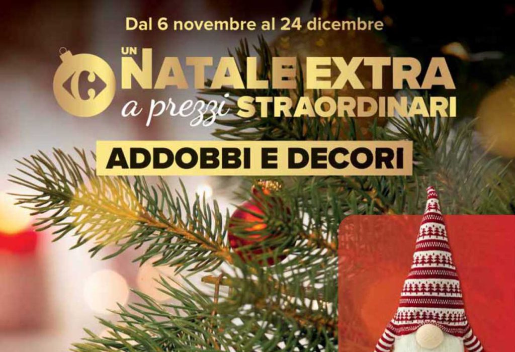 Volantino Carrefour Addobbi di Natale dal 6 novembre al 24 dicembre 2023