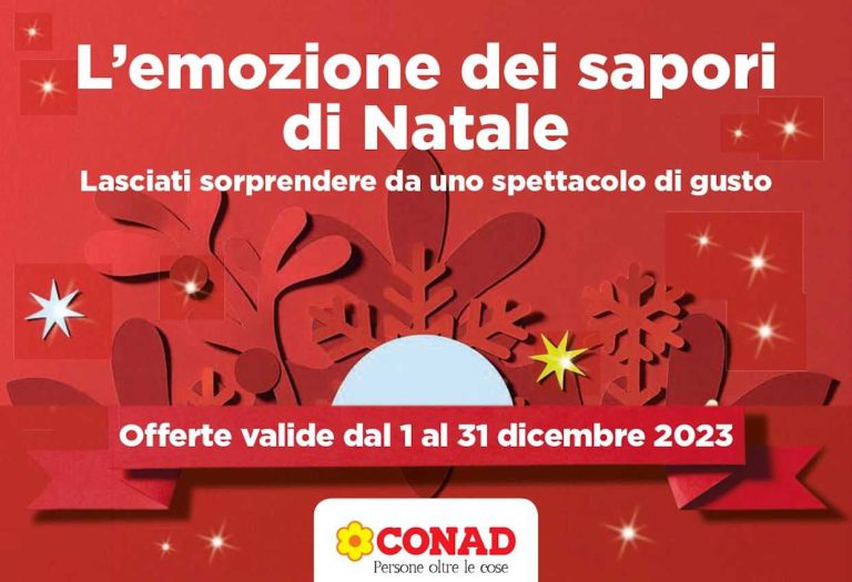 Anteprima Volantino Conad Natale 2023, le offerte in Lombardia dal 1 al 31 dicembre 2023