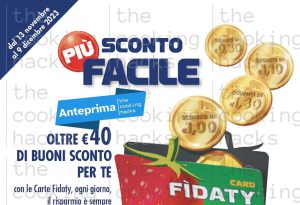 Volantino Esselunga Più Sconto Facile dal 13 novembre al 9 dicembre 2023