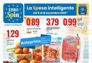 Volantino Eurospin dal 9 al 19 novembre 2023