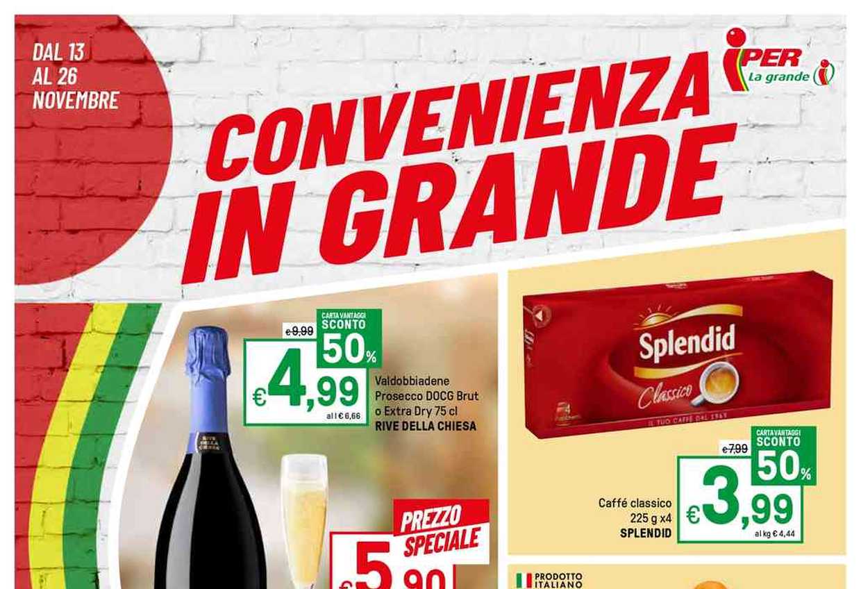Volantino Iper dal 13 al 26 novembre 2023: Convenienza in Grande e Un Natale ricco di Buoni