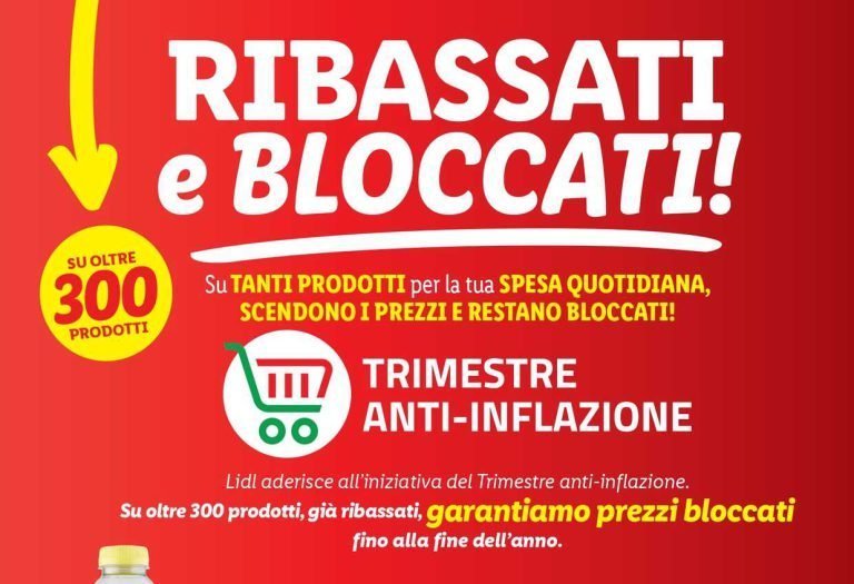 Volantino Lidl per il Trimestre Anti-Inflazione
