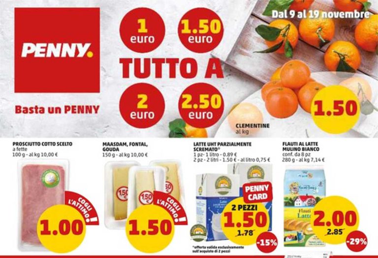 Anteprima del volantino Penny dal 9 al 19 novembre 2023