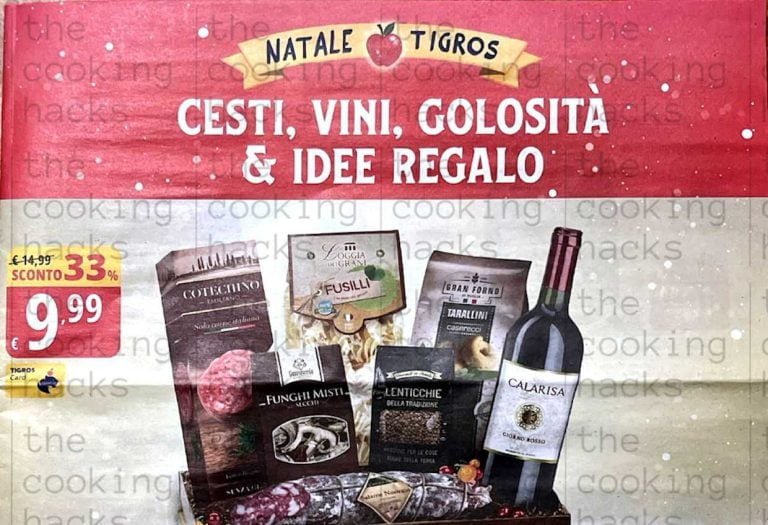 Volantino Tigros Cesti Natalizi 2023 fino al 27 dicembre 2023: Cesti, vini, golosità e idee regalo per Natale