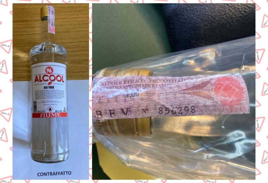 Alcol contraffatto con antigelo, l'avviso del Ministero della Salute sulle indagini del NAS a Lecce