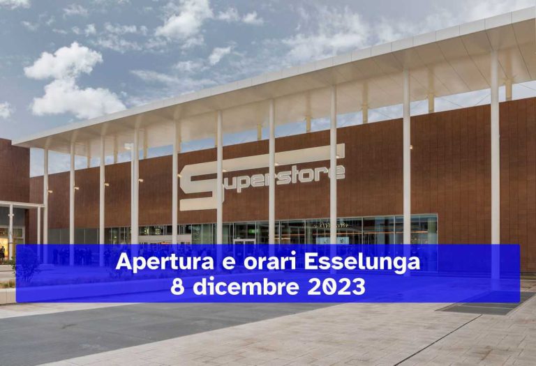 Esselunga è aperta l'8 dicembre 2023? Gli orari e le aperture dei negozi per l'Immacolata
